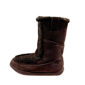 TIMBERLAND Mukluk Faux Fur Pull-On Winter Boots Size 7.5